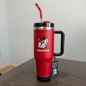 NCAA University Of Georgia UGA Bulldogs Huge 38 Oz Tumbler w/Bluetooth Speaker